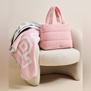 PINK VS Cozy Plush Tote + Blanket